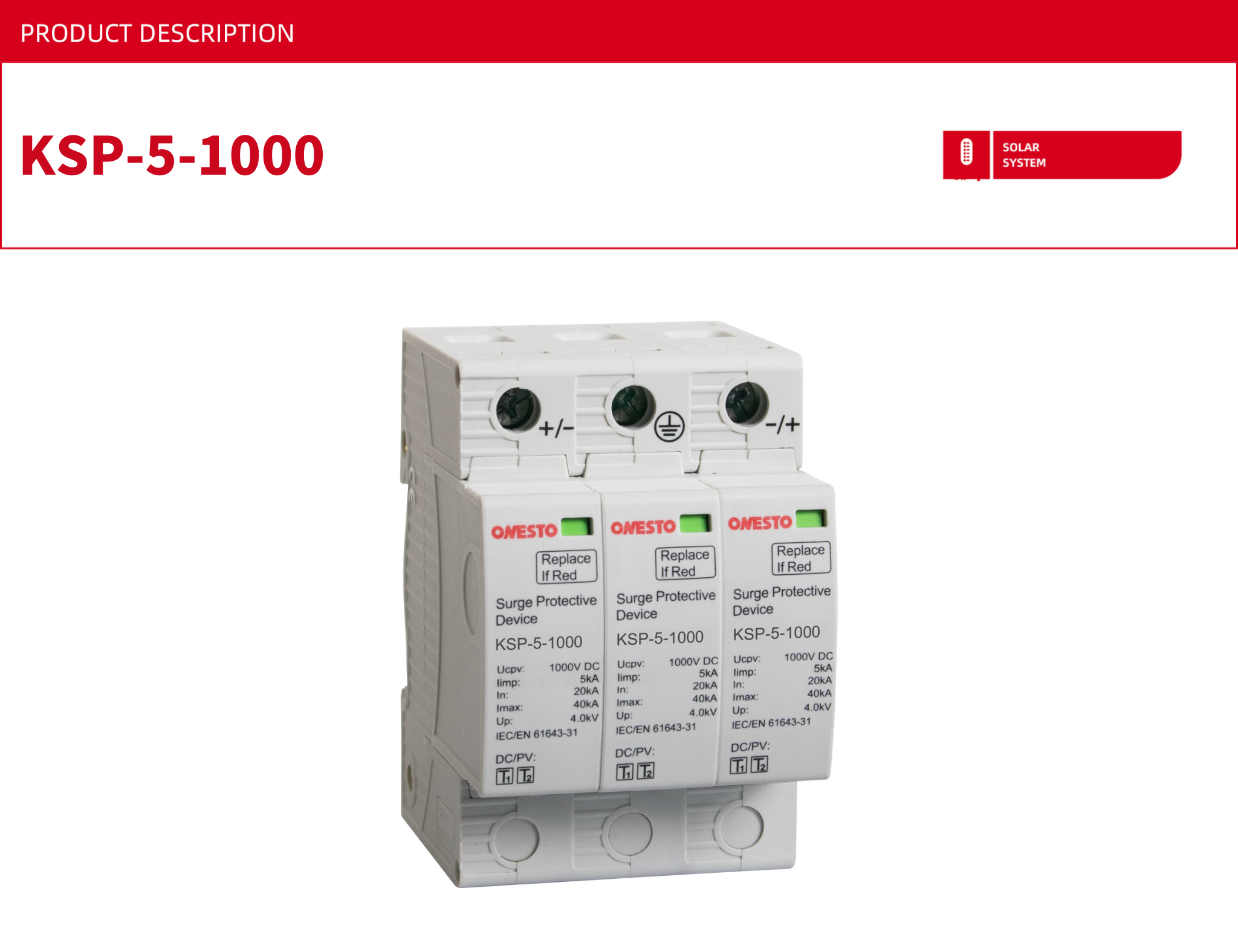 dc surge protective device