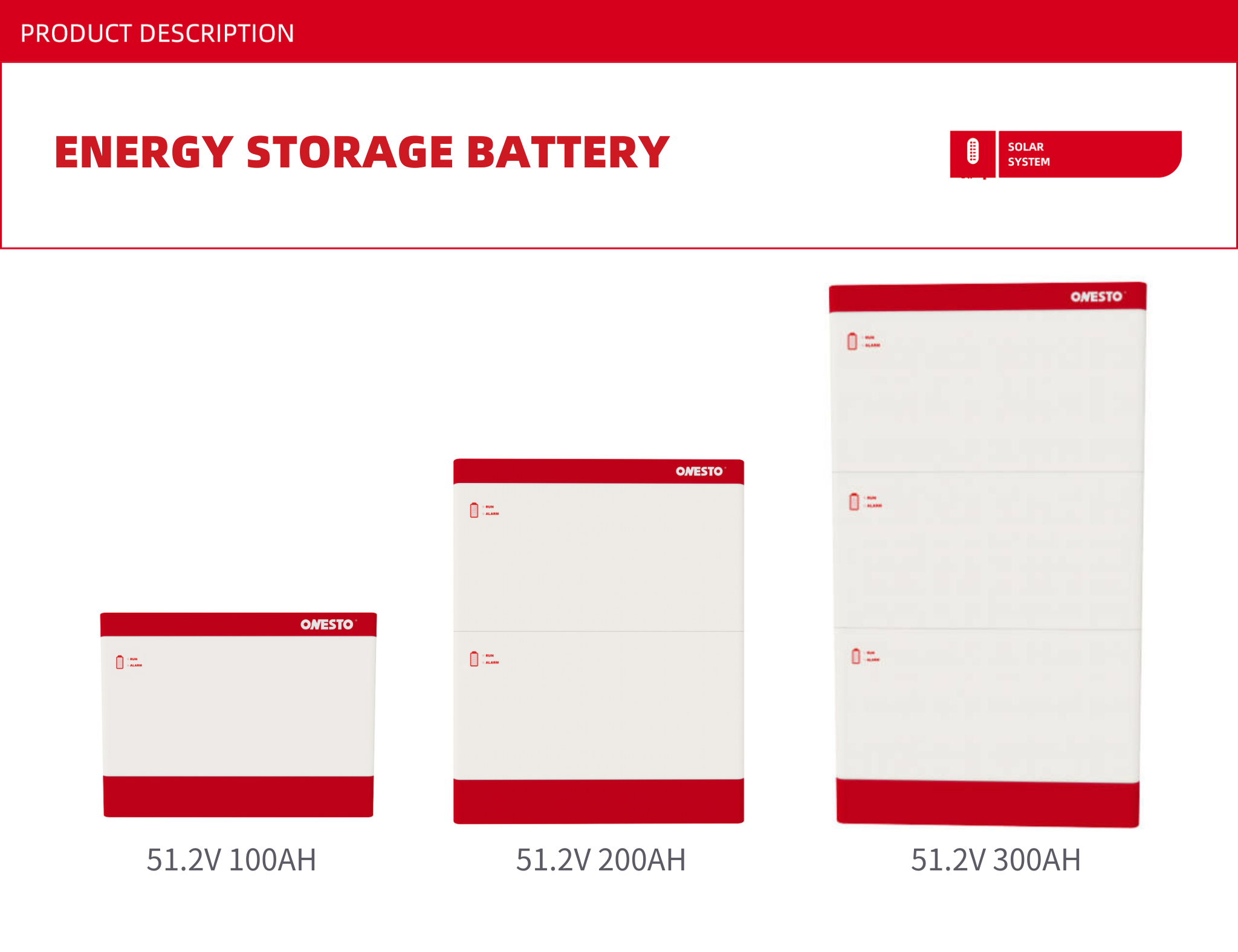 51.2V LiFePO4 Solar panel Battery