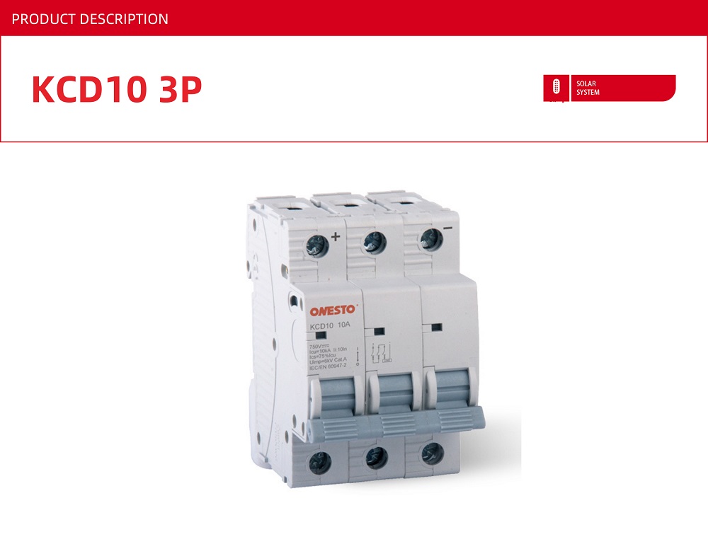 3P DC MCB Circuit Breaker